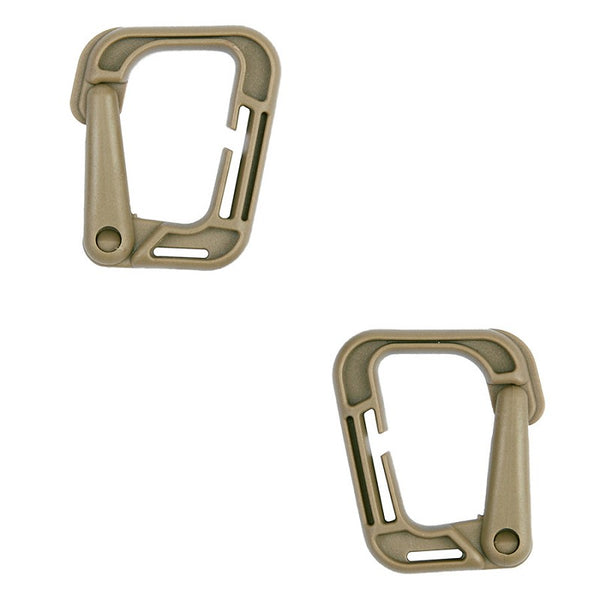 Molle carabiner hook grimloc 2-pack JFO09 - Coyote