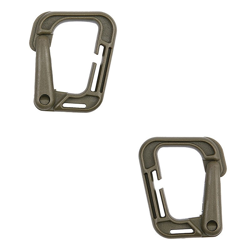 Molle carabiner hook grimloc 2-pack JFO09 - Groen