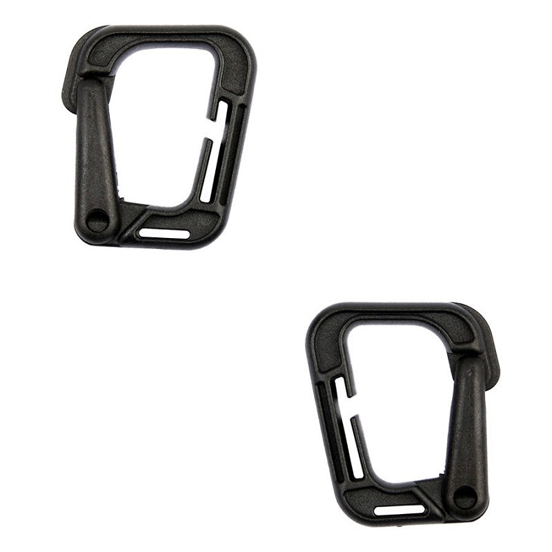 Molle carabiner hook grimloc 2-pack JFO09 - Zwart