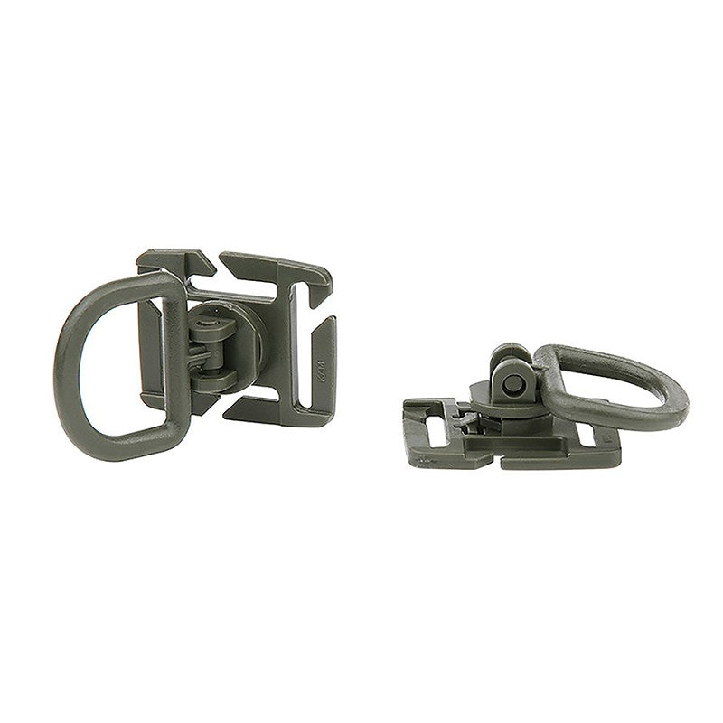 Molle D ring 2-pack JFO04 - Groen