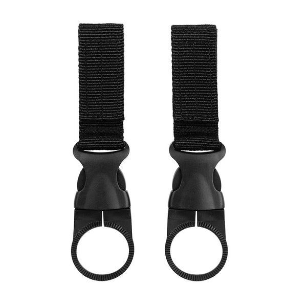 Molle water bottle ring 2-pack JFO07 - Zwart