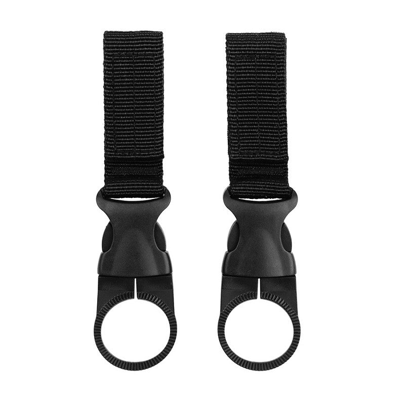 Molle water bottle ring 2-pack JFO07 - Zwart