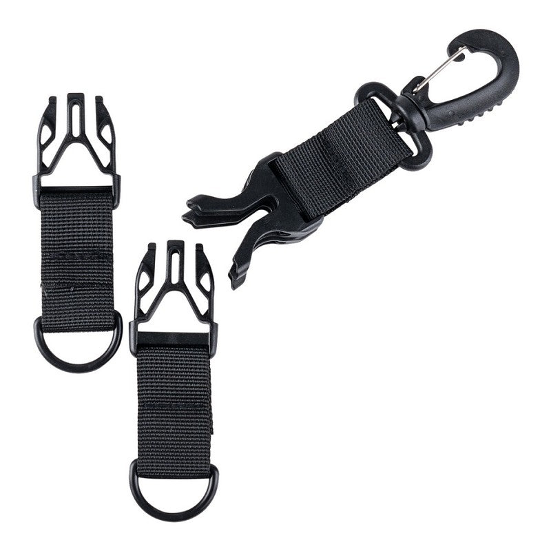 Karabijn keychain houder - Zwart