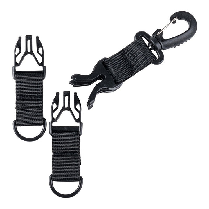 Karabijn keychain houder - Zwart