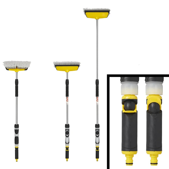 ProPlus Wasborstel met wisser en zeepdispenser en telescopische steel 92-150 cm