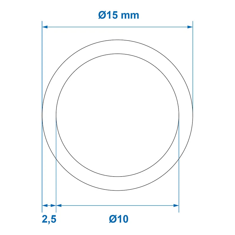 ProPlus Drinkwaterslang transparant 2,50M / 10x15mm