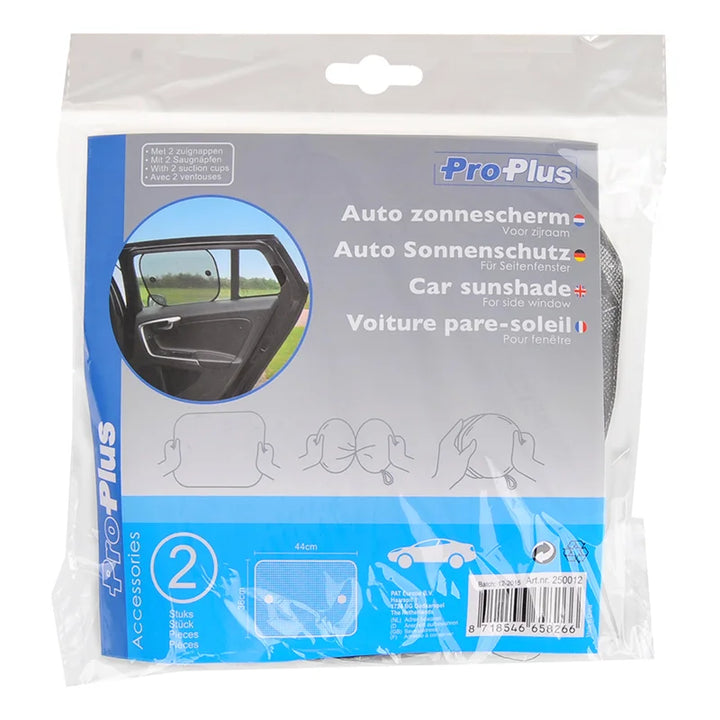 ProPlus Auto zonnescherm voor zijraam - set van 2 stuks