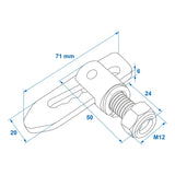 ProPlus Valsluiting schroefbaar 2 stuks in blister