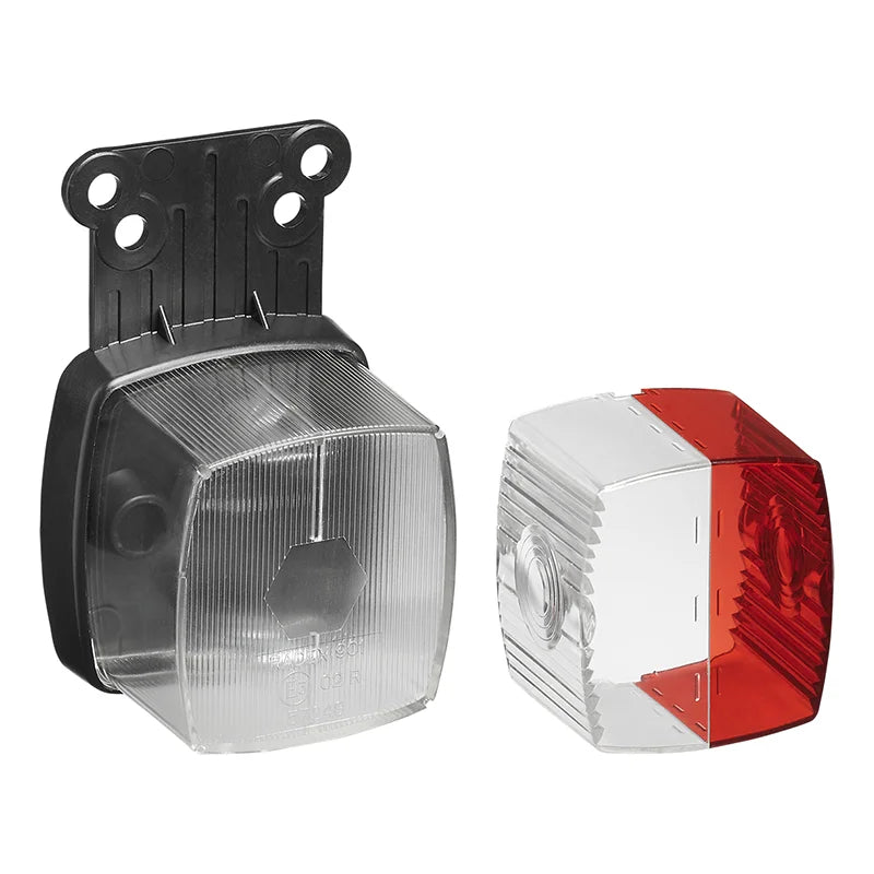 ProPlus Breedtelicht rood/wit 66x62mm met reflector op houder