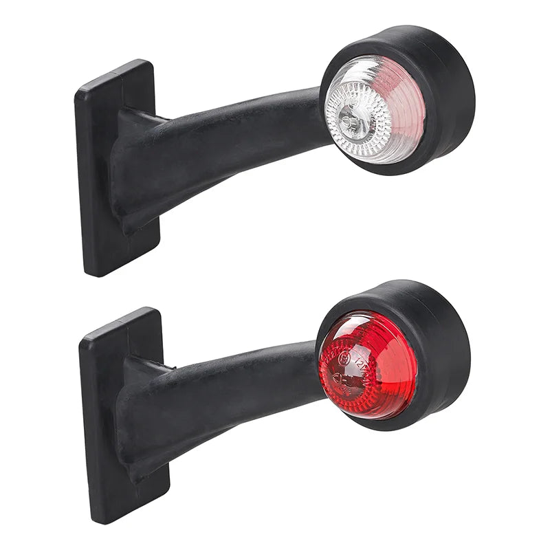 ProPlus Breedtelicht rood/wit 160mm schuin