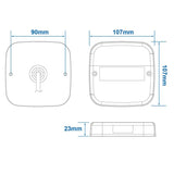 ProPlus Achterlicht 12V 5 functies 107x107mm 8LED