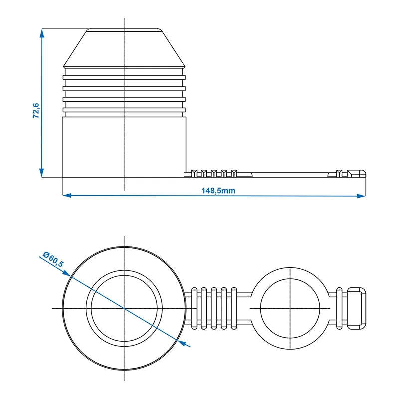 ProPlus Trekhaakdop rubber met ring