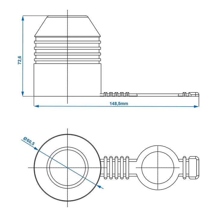 ProPlus Trekhaakdop rubber met ring