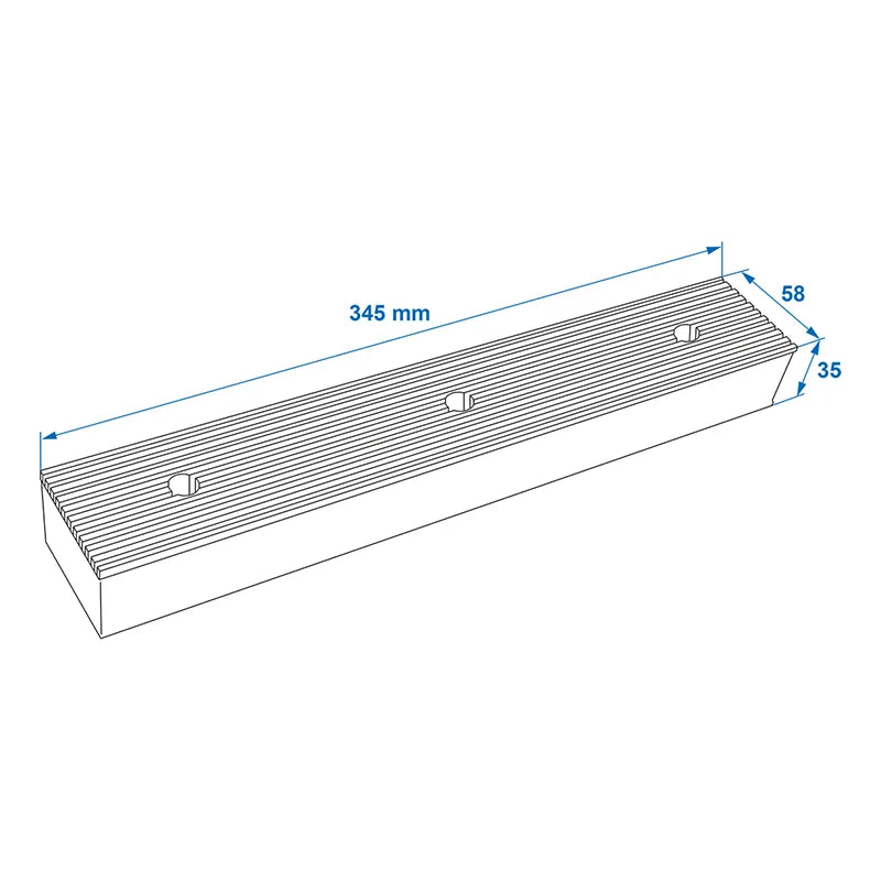 ProPlus Kimblok zwart 345x58x35mm