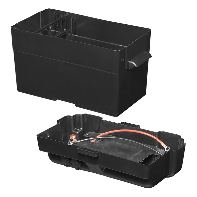 ProPlus Accubak 35x18x20cm 2x USB - 1x 12V stekkerdoos - Voltmeter