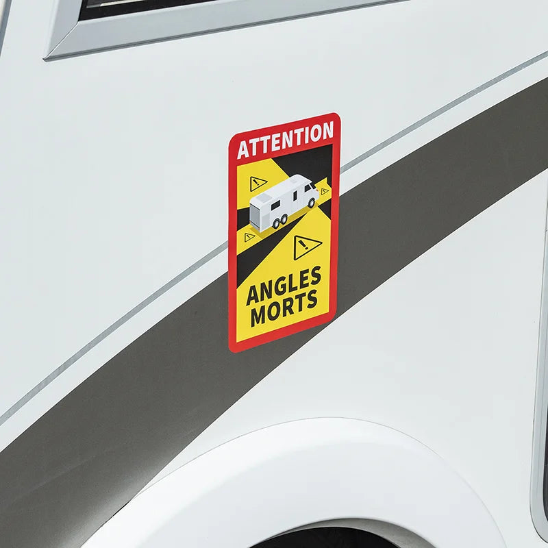 ProPlus Sticker - Dodehoek Markeringssticker - Camper - "Attention Angles Morts!"