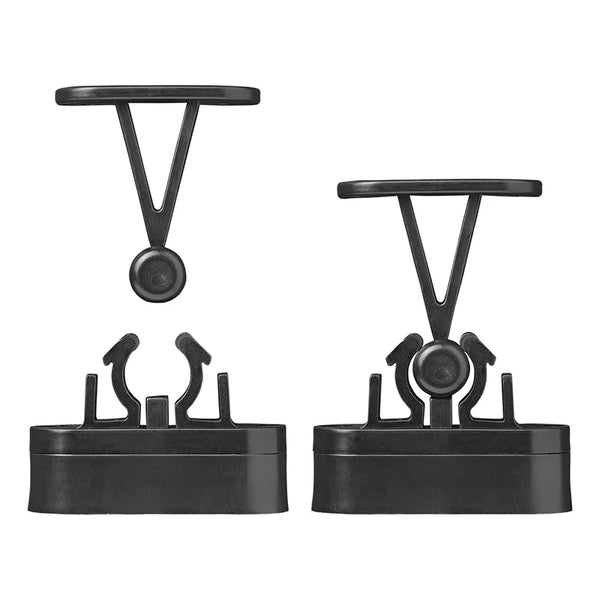 ProPlus Deurvanger met flexibele klem zwart 2-delig