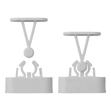 ProPlus Deurvanger met flexibele klem grijs 2-delig