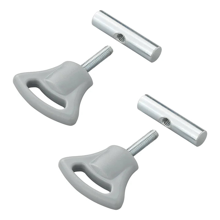 ProPlus Eindstop met kunststof knop voor tentrail 8-10mm - set van 2 stuks