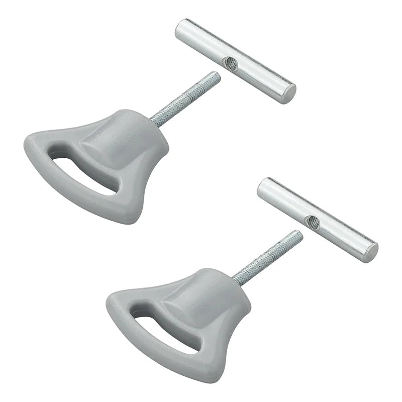 ProPlus Eindstop met kunststof knop voor tentrail 5-6mm - set van 2 stuks