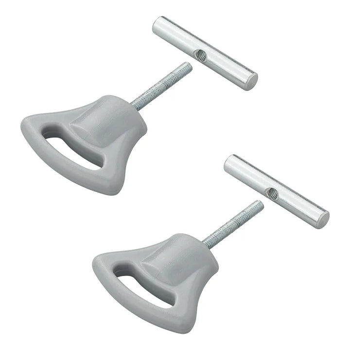 ProPlus Eindstop met kunststof knop voor tentrail 5-6mm - set van 2 stuks
