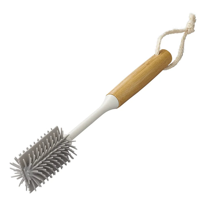 ProPlus Flessenborstel siliconen 31,5 cm Ø5 cm x 7,5 cm bamboe