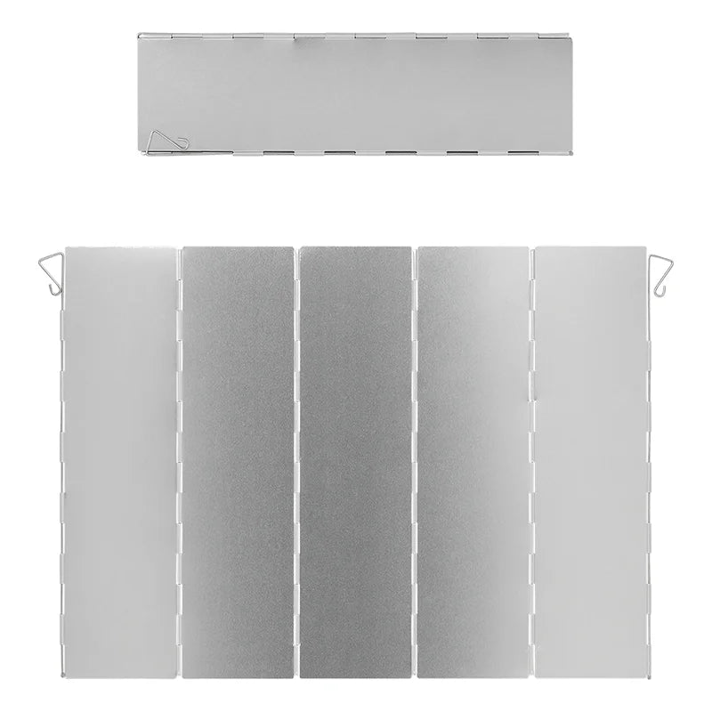 ProPlus Kookwindscherm 5-delig aluminium vouwbaar 49 x 36 cm