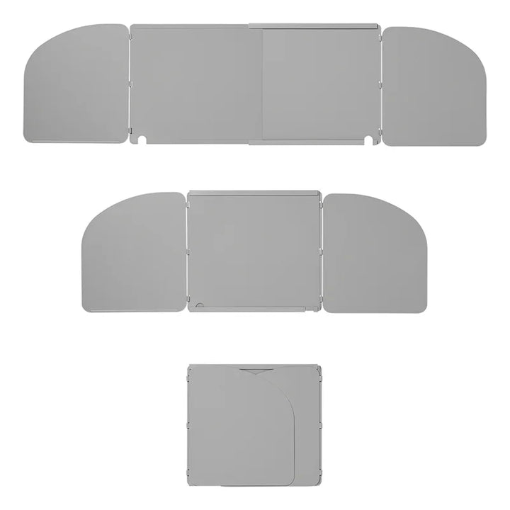 ProPlus Kookwindscherm 3-delig staal vouwbaar + uitschuifbaar 32/62 x 28,5 x 25 cm