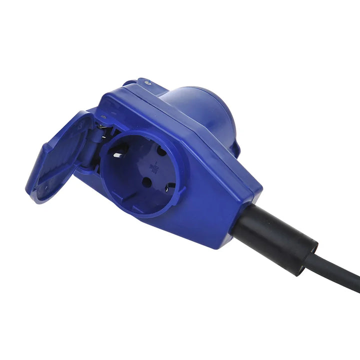 ProPlus CEE verlengkabel 20M met haakse contrastekker + Schuko stopcontact 3x2,5mm²