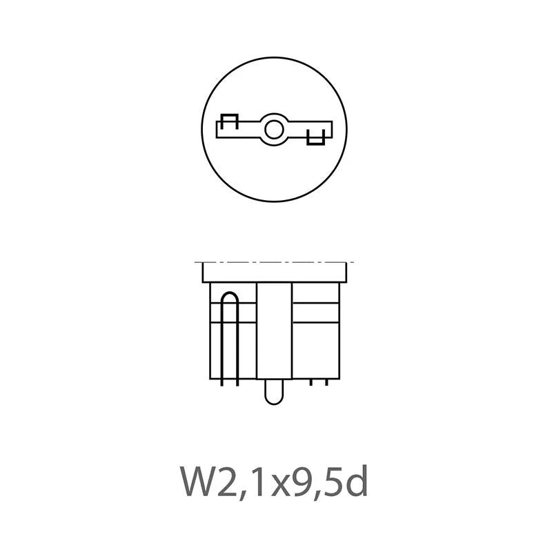 ProPlus Autolamp 12V 5W T10 W2,1x9,5d 2 stuks in blister