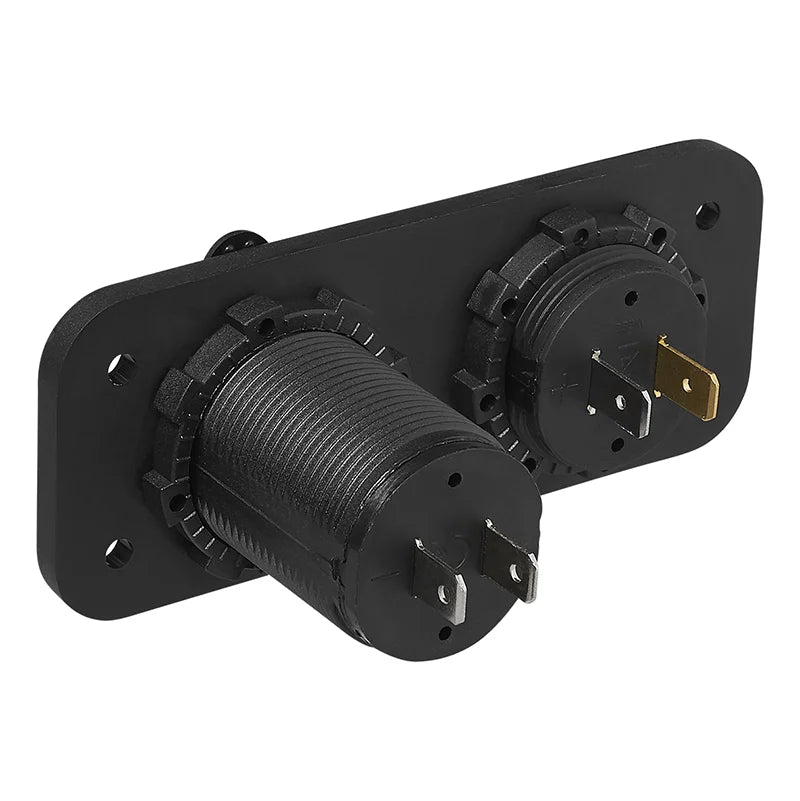 ProPlus Inbouw kit: voltmeter 6-30V + USB poort dubbel type A 2x2100mA