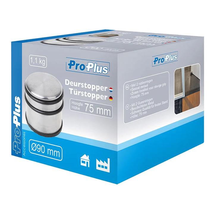 ProPus Deurstopper Ø90mm rvs