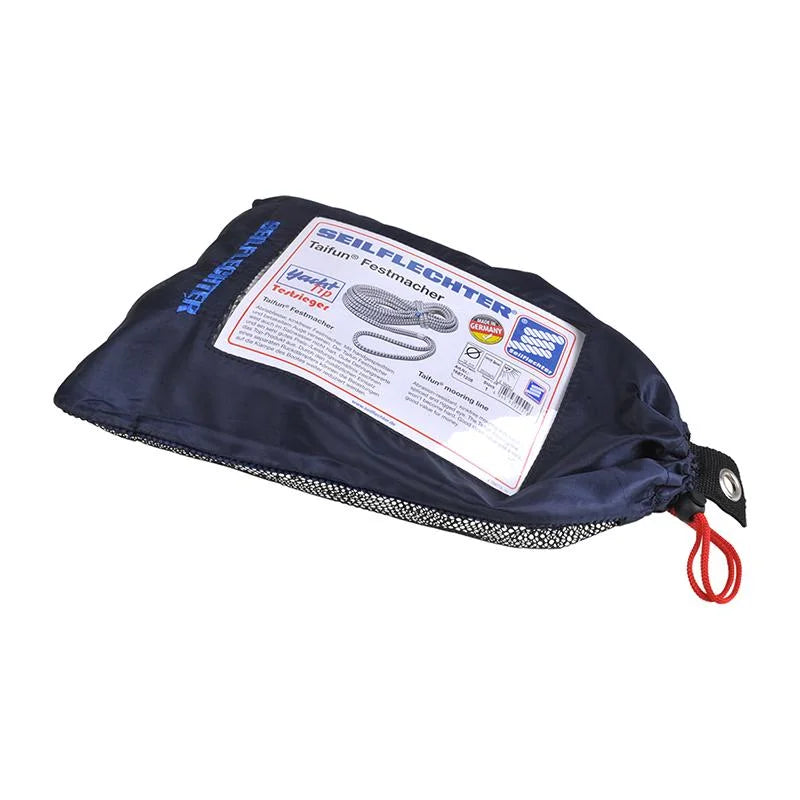 ProPlus Taifun landvast / aanleglijn, 12mm, 12m, 2.500 daN, wit / zwart