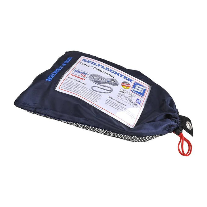 ProPlus Taifun landvast / aanleglijn, 12mm, 12m, 2.500 daN, wit / zwart