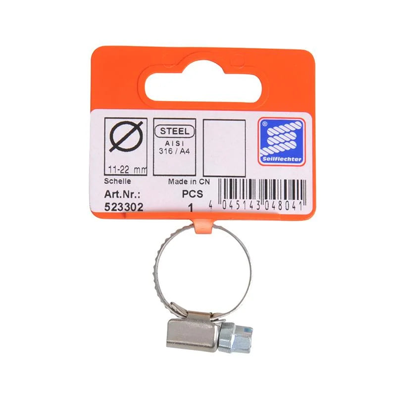 ProPlus Slangklem 11-22mm, A4 RVS AISI 316