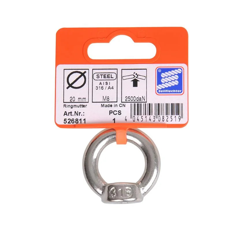 ProPlus Ringmoer M8, A4 RVS AISI 316