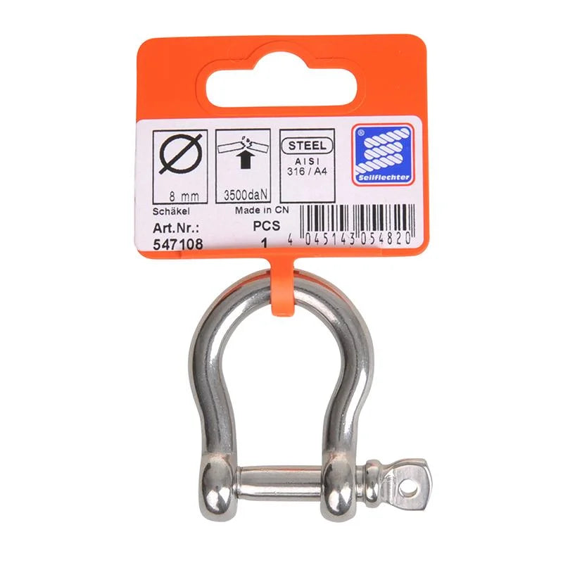 ProPlus Harpsluiting kort 8mm, A4 RVS AISI 316, 3.500 daN