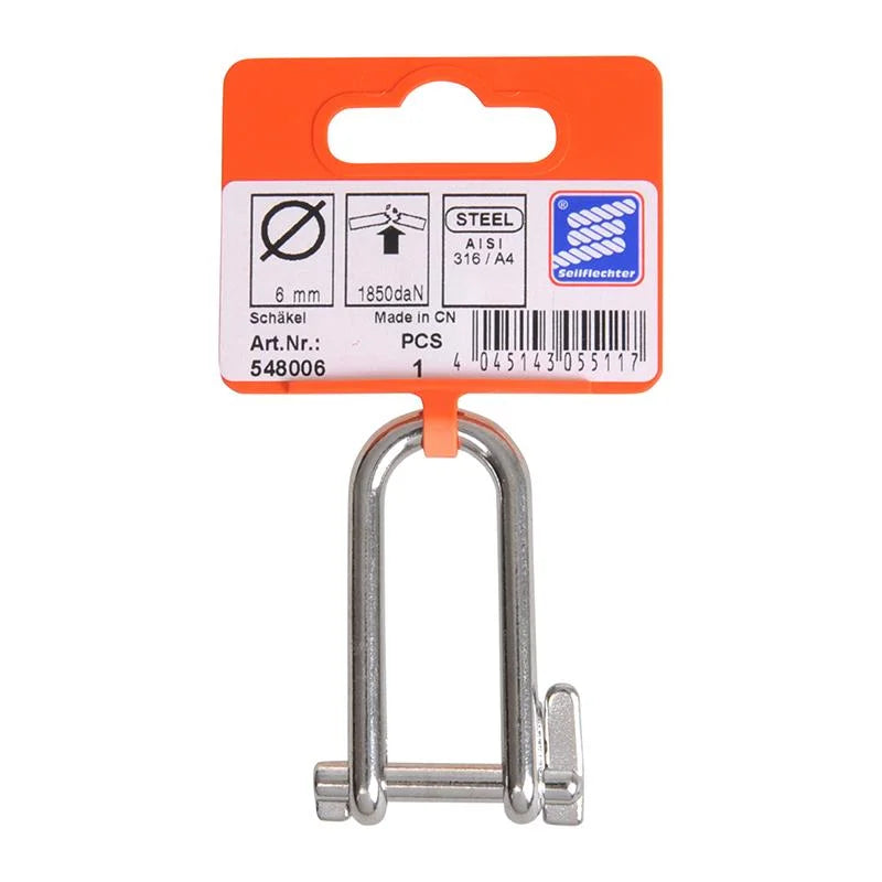 ProPlus Valsluiting lang 6mm, A4 RVS AISI 316, 1.850 daN