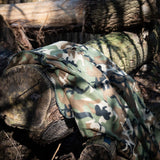 Fleece deken camouflage - Woodland