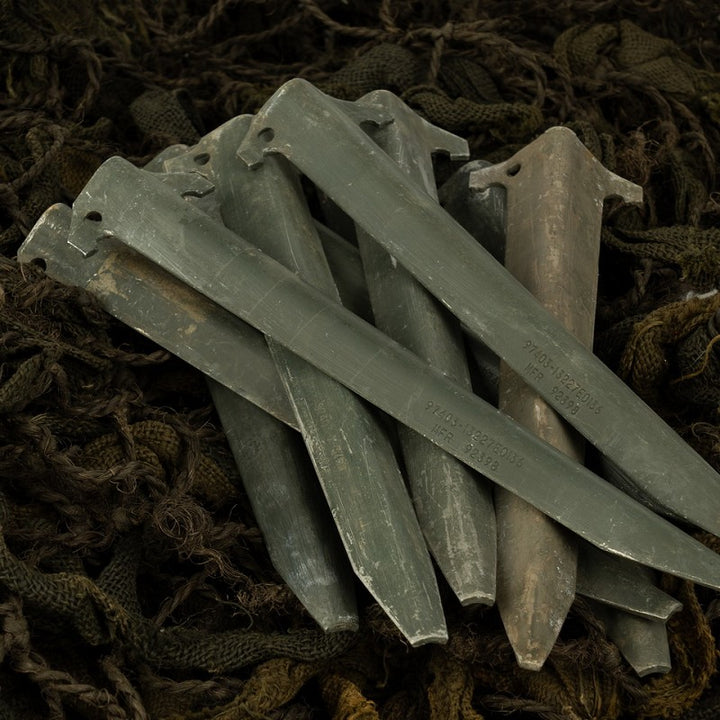 Tentharingen US Army original set à 10 stuks gebruikt - Groen