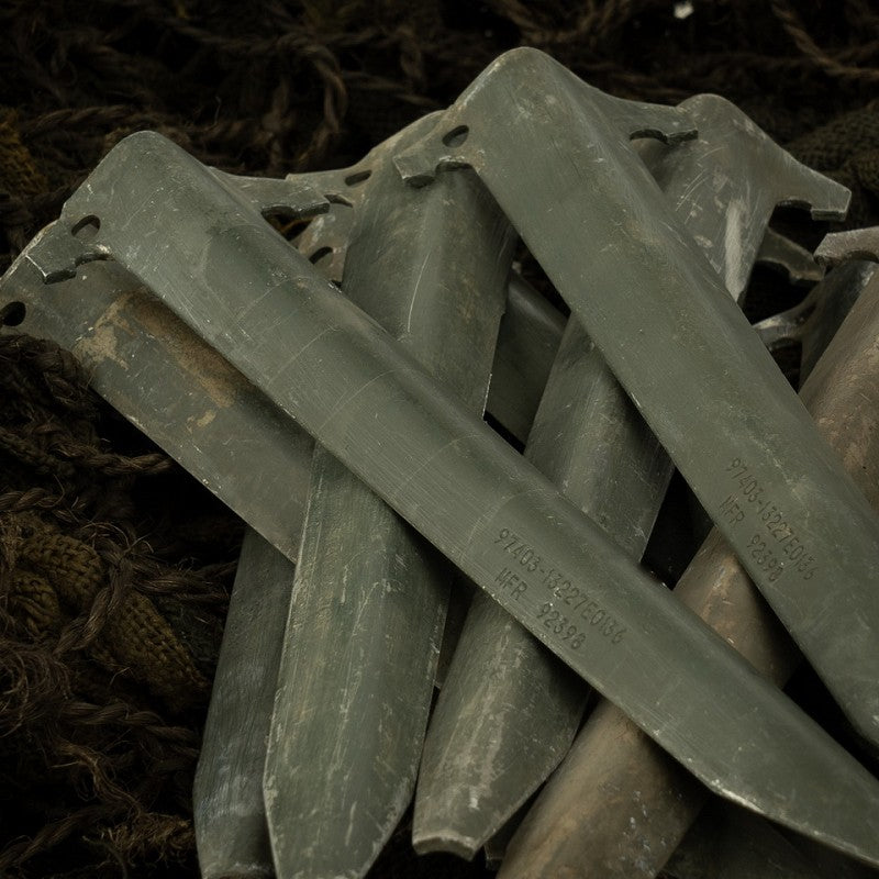 Tentharingen US Army original set à 10 stuks gebruikt - Groen