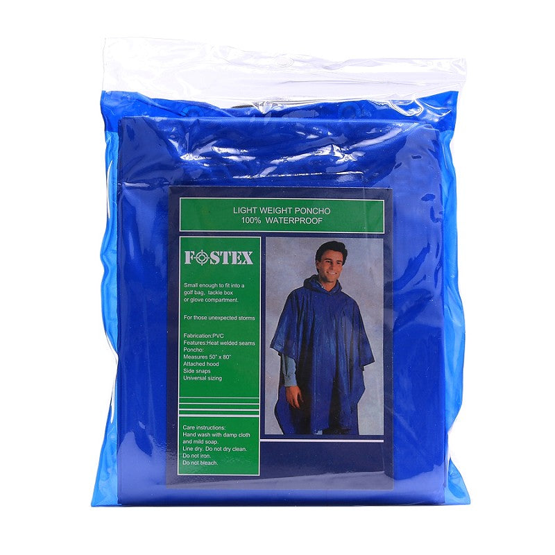 Poncho light weight - Blauw