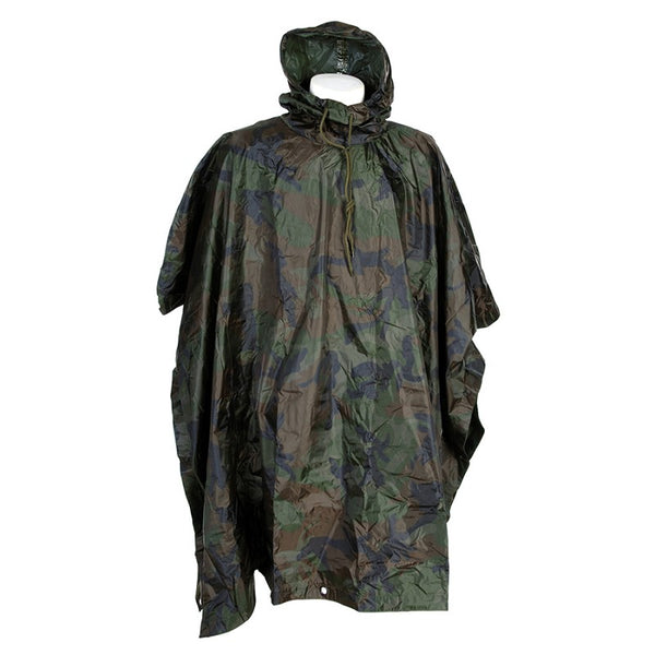 Poncho zwaar woodland