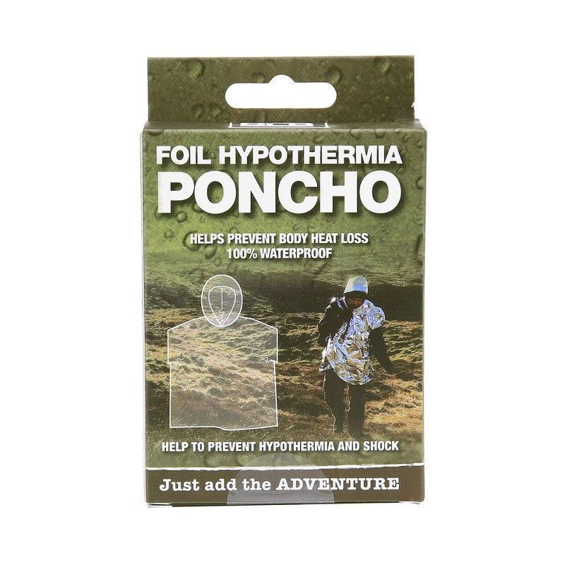 BCB Emergency poncho CL202 - Zilver/Chrome