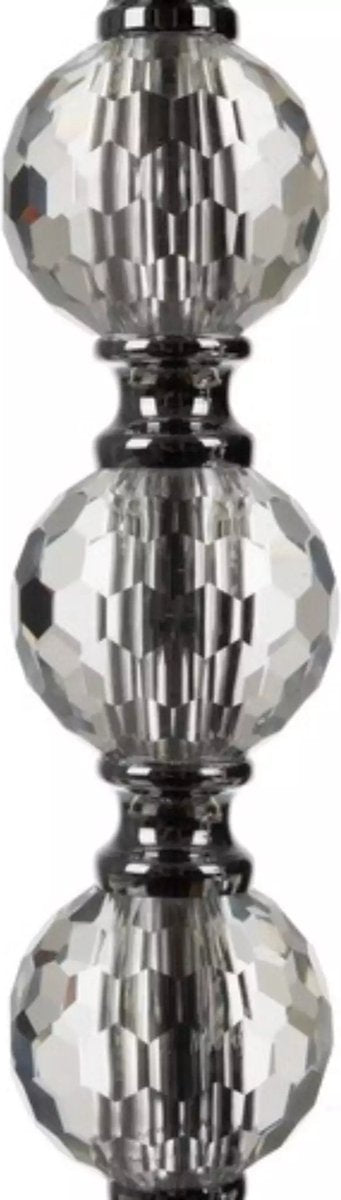 Ruhhy Glamour Kaarsenhouder Set - 3 Maten - Kristal Versierd - Perfect voor Luxe Decoratie
