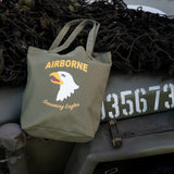 Canvas draagtas 101st Airborne Division - Groen