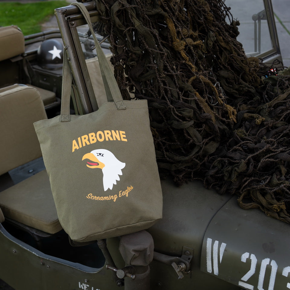Canvas draagtas 101st Airborne Division - Groen