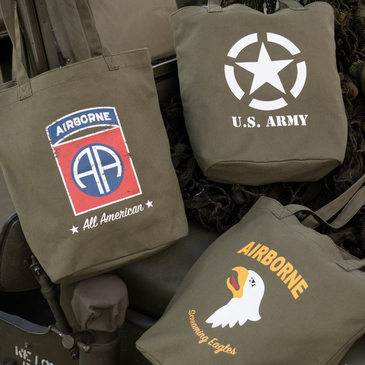 Canvas draagtas 101st Airborne Division - Groen