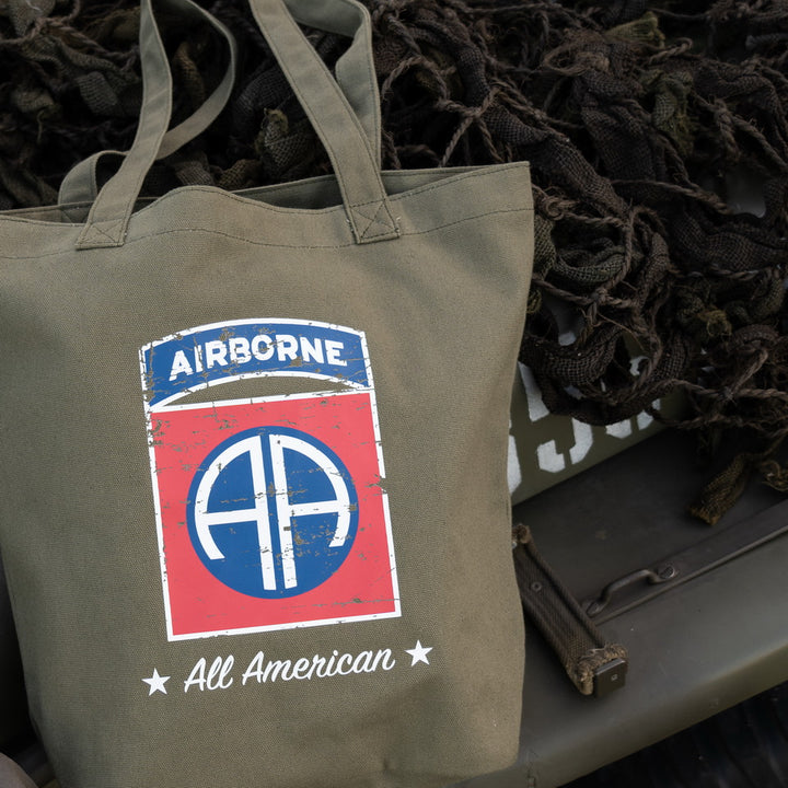 Canvas draagtas 82nd Airborne Division - Groen