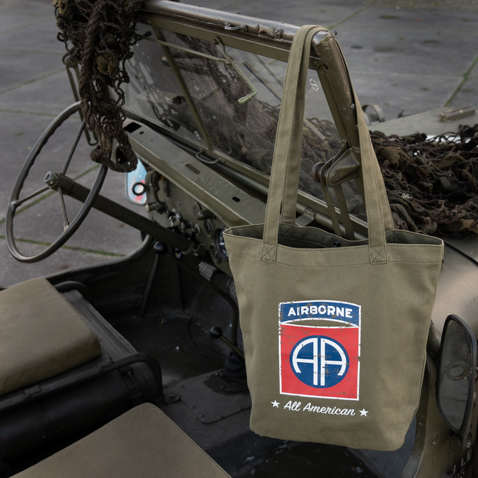 Canvas draagtas 82nd Airborne Division - Groen